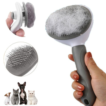 Escova Pet Massageadora e Removedora de Pelos: A Solução Perfeita para Cães e Gatos - FRETE GRÁTIS